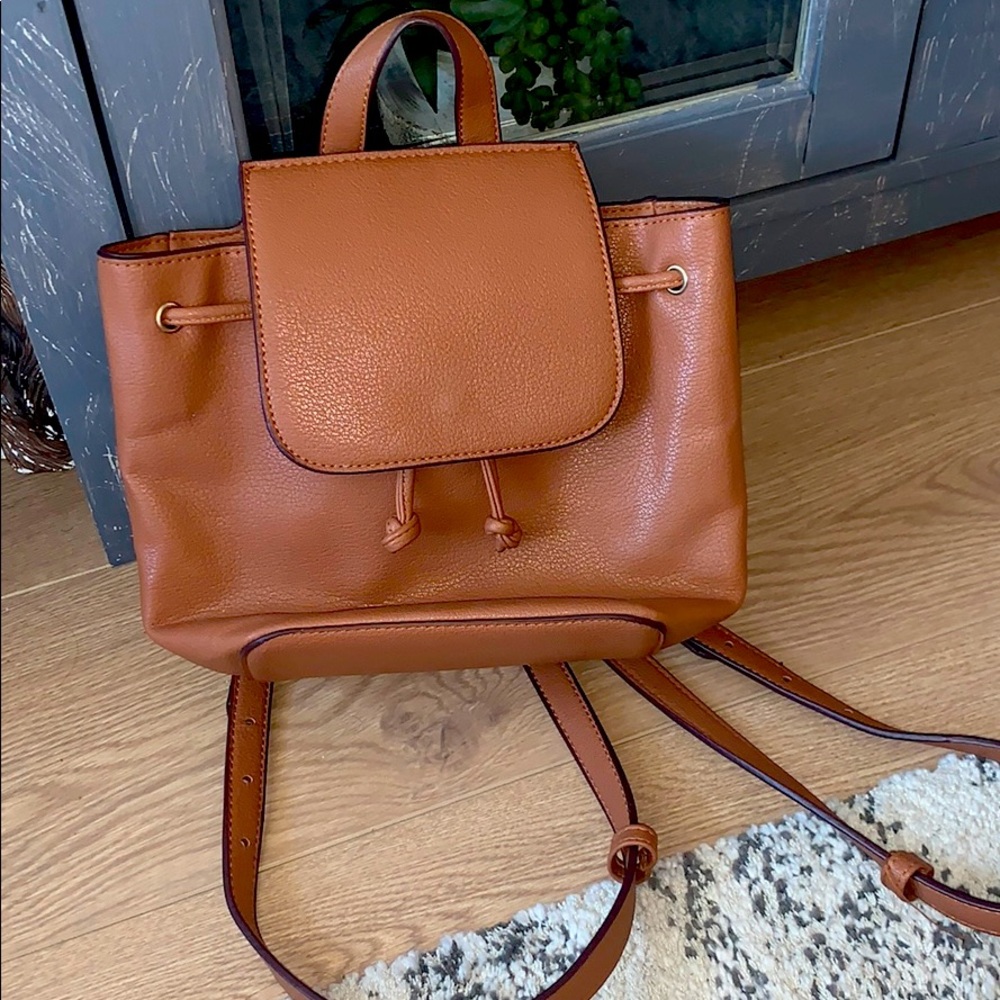 Brown Leather Backpack